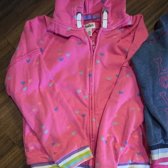 Hatley Girls Zip Up Hoodie Bundle Size 8 & 10 - Picture 2 of 5